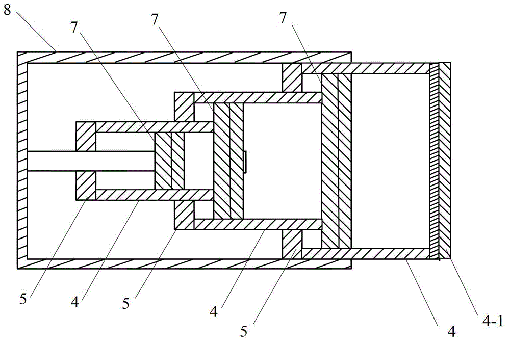 Three-stage buffer suitable for controlling buffer sequence step by step