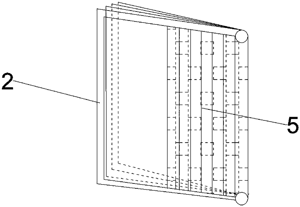 Corrugated folding energy-saving safety window