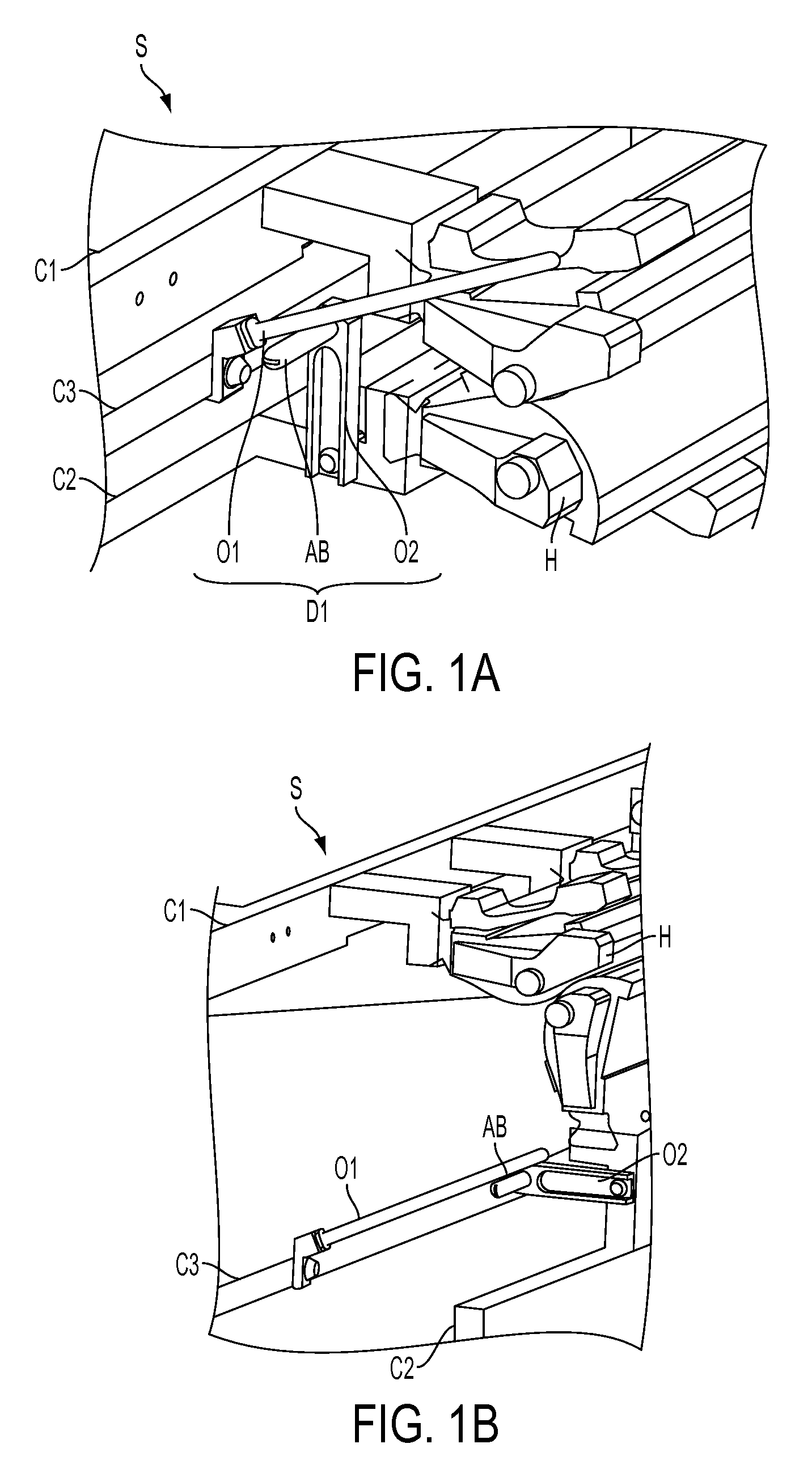 Sequencing device for deploying a structure as a function of the kinematics of one mobile body thereof