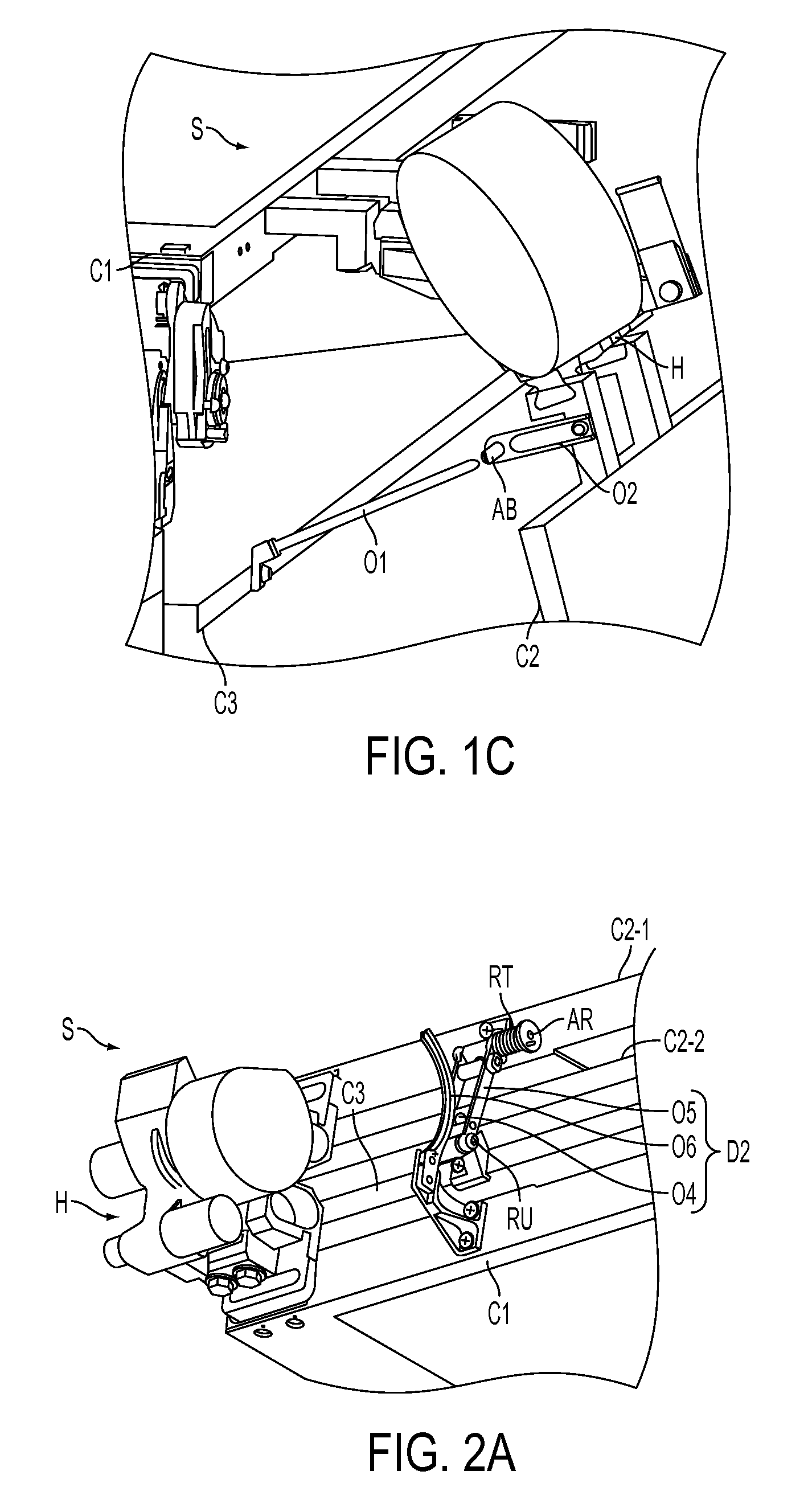 Sequencing device for deploying a structure as a function of the kinematics of one mobile body thereof