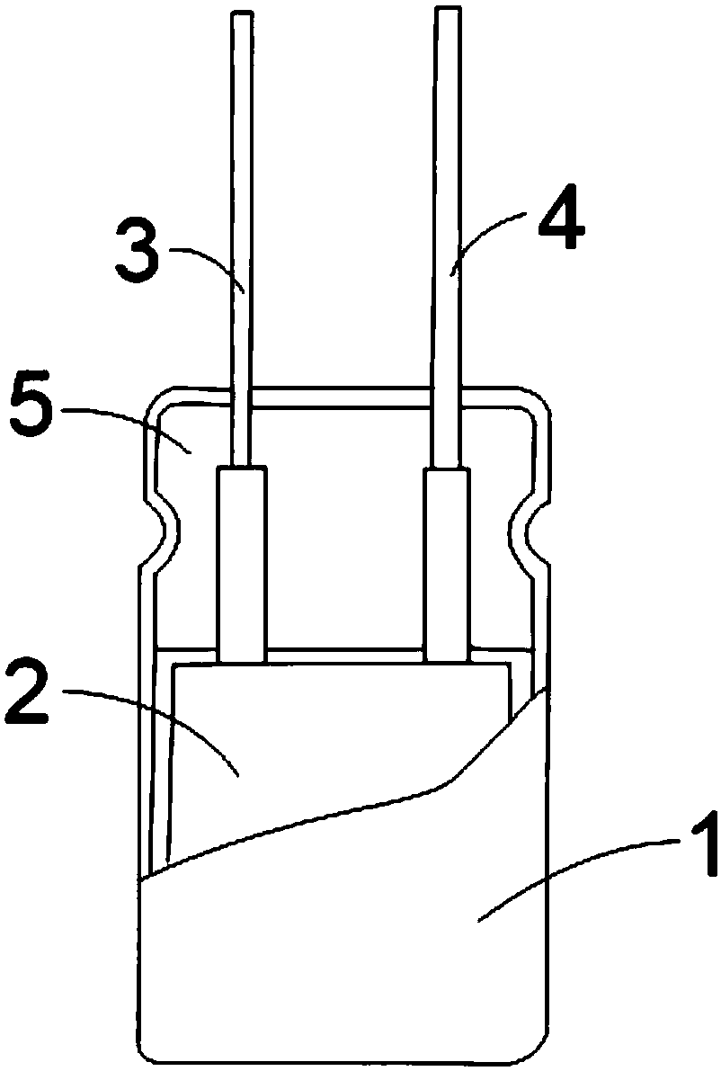 High-energizing solid-liquid mixed aluminum electrolytic capacitor and preparation method thereof