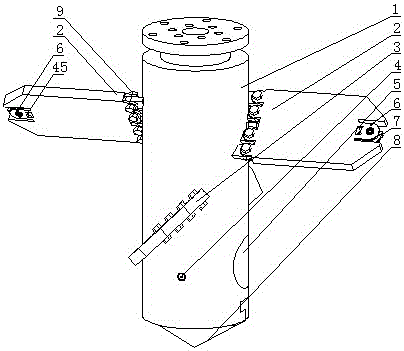Combined type drill applicable to high-spray stirring cement pile