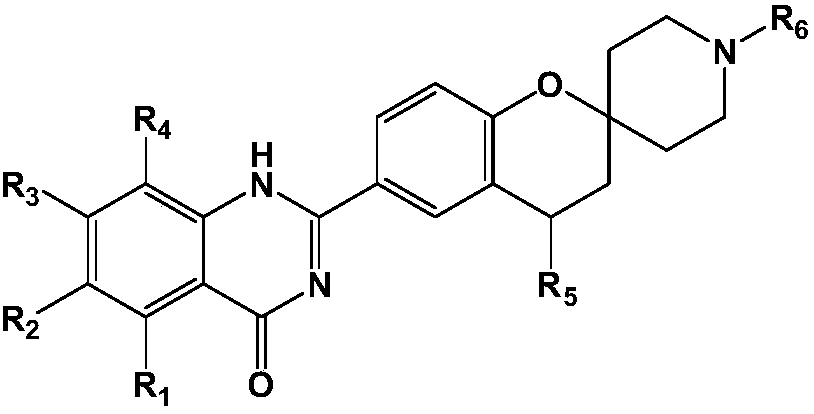 Spiro compound used for treating cerebral apoplexy
