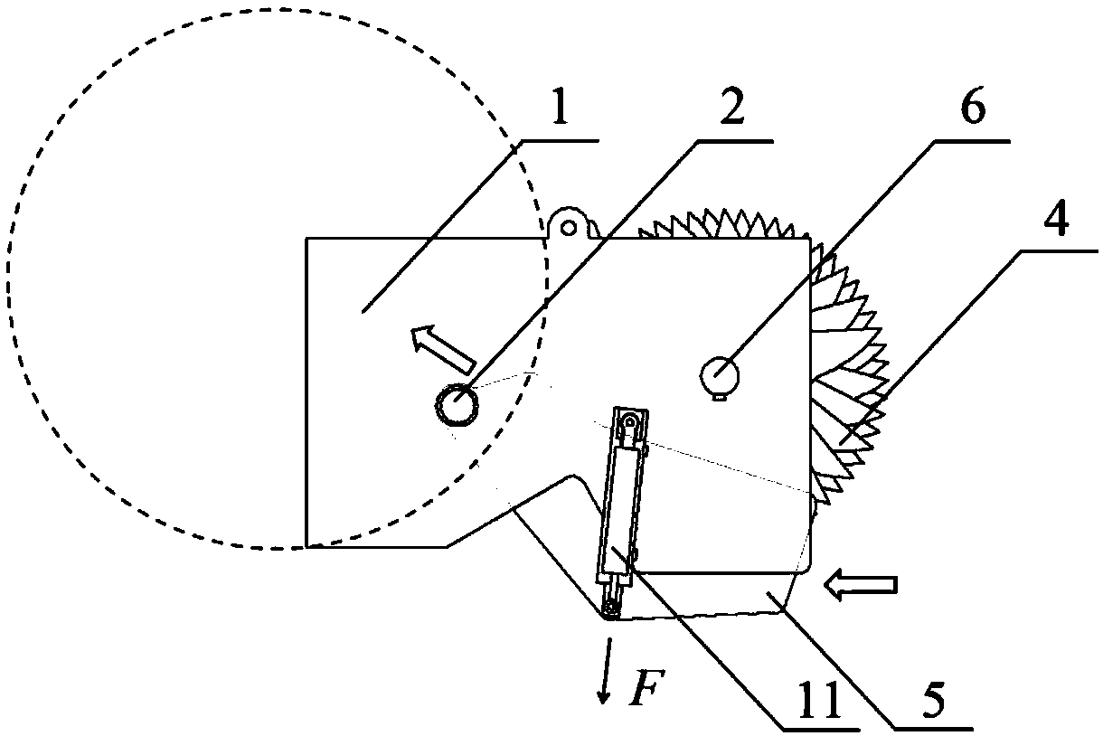 A round baler feed port opening adaptive control system and its control method