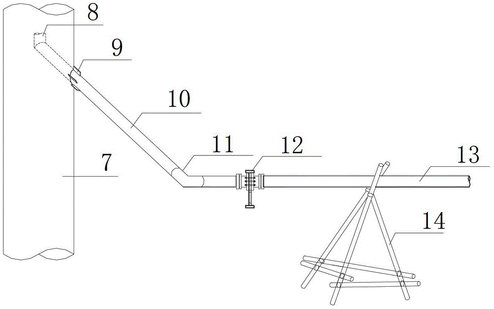 Method for lifting concrete in ultrahigh reducing steel pipe column