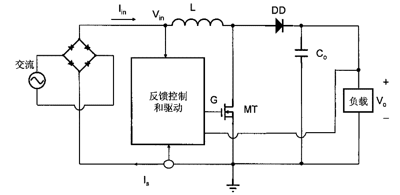 Control circuit capable of increasing power factor and revising load response