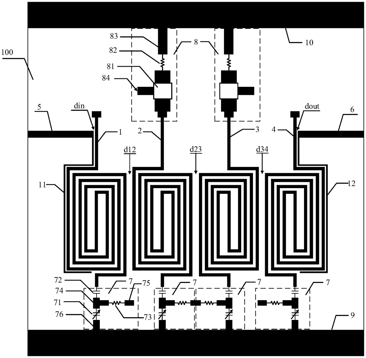 A Tunable and Reconfigurable Bandpass Filter