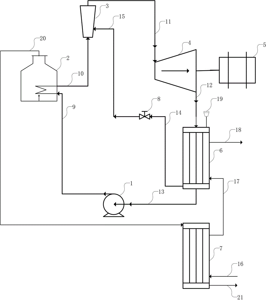 Heating boiler system with power generation function and working method of heating boiler system