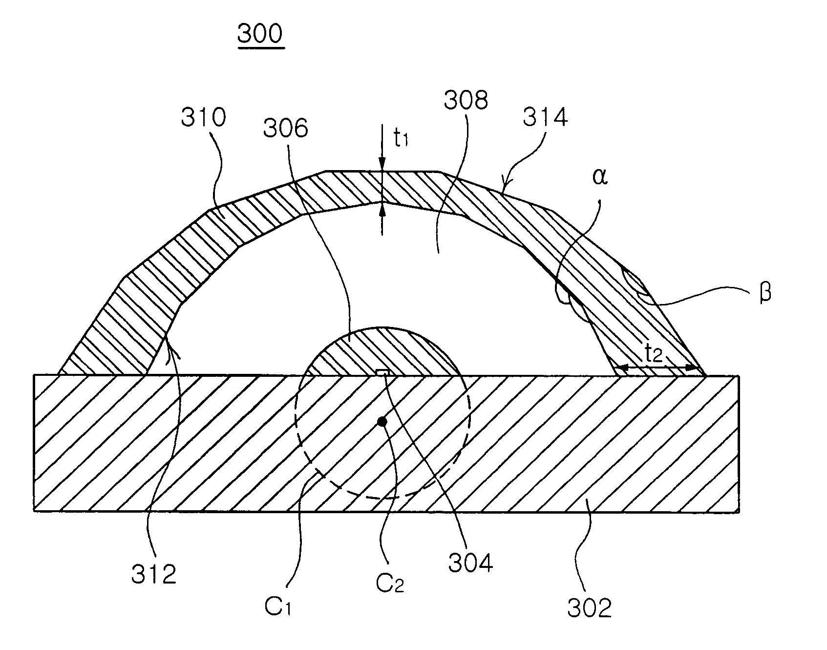 Multi-lens light emitting diode