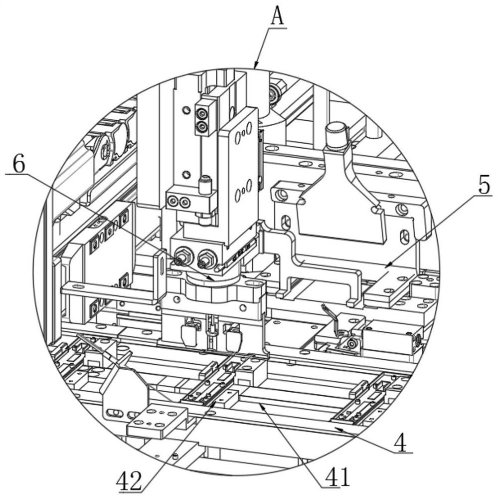 A medical reagent card automatic assembly machine