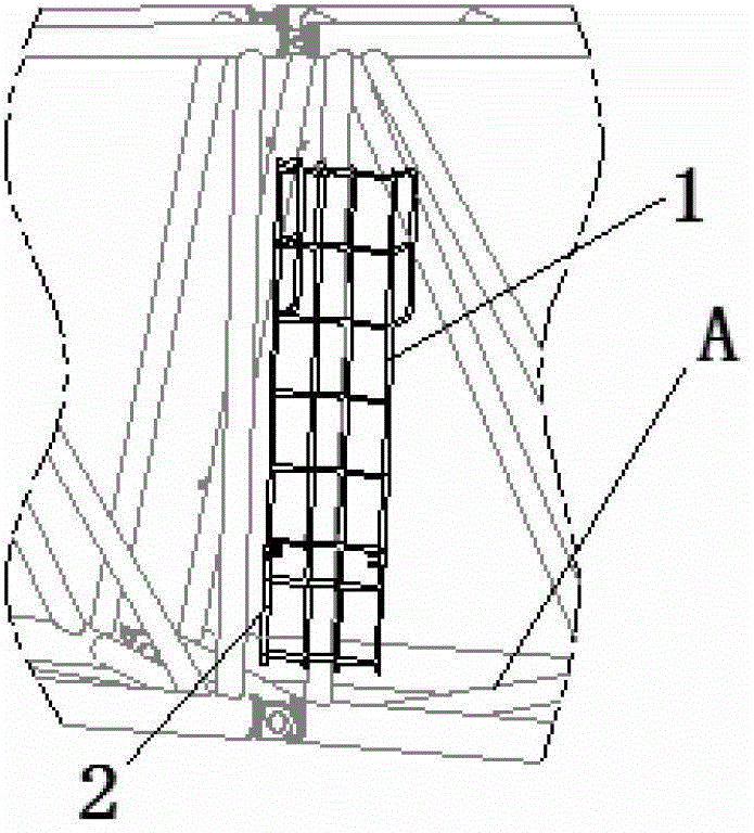 Ladder for mounting dynamic compactor arm frame