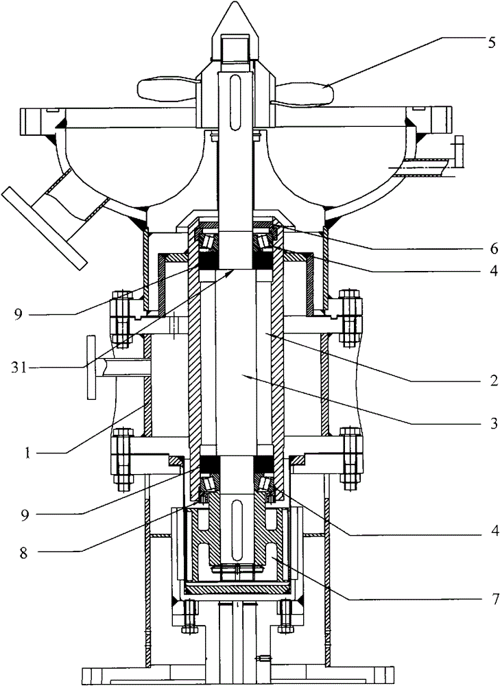 Magnetic stirring contactor