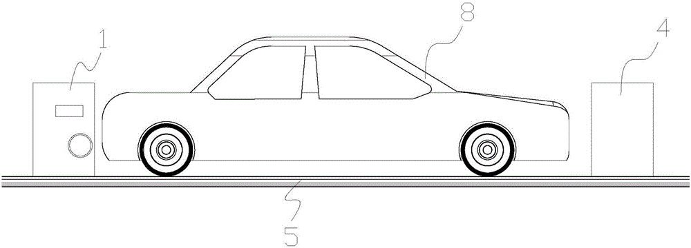 Electric vehicle charging device used for stereoscopic garage