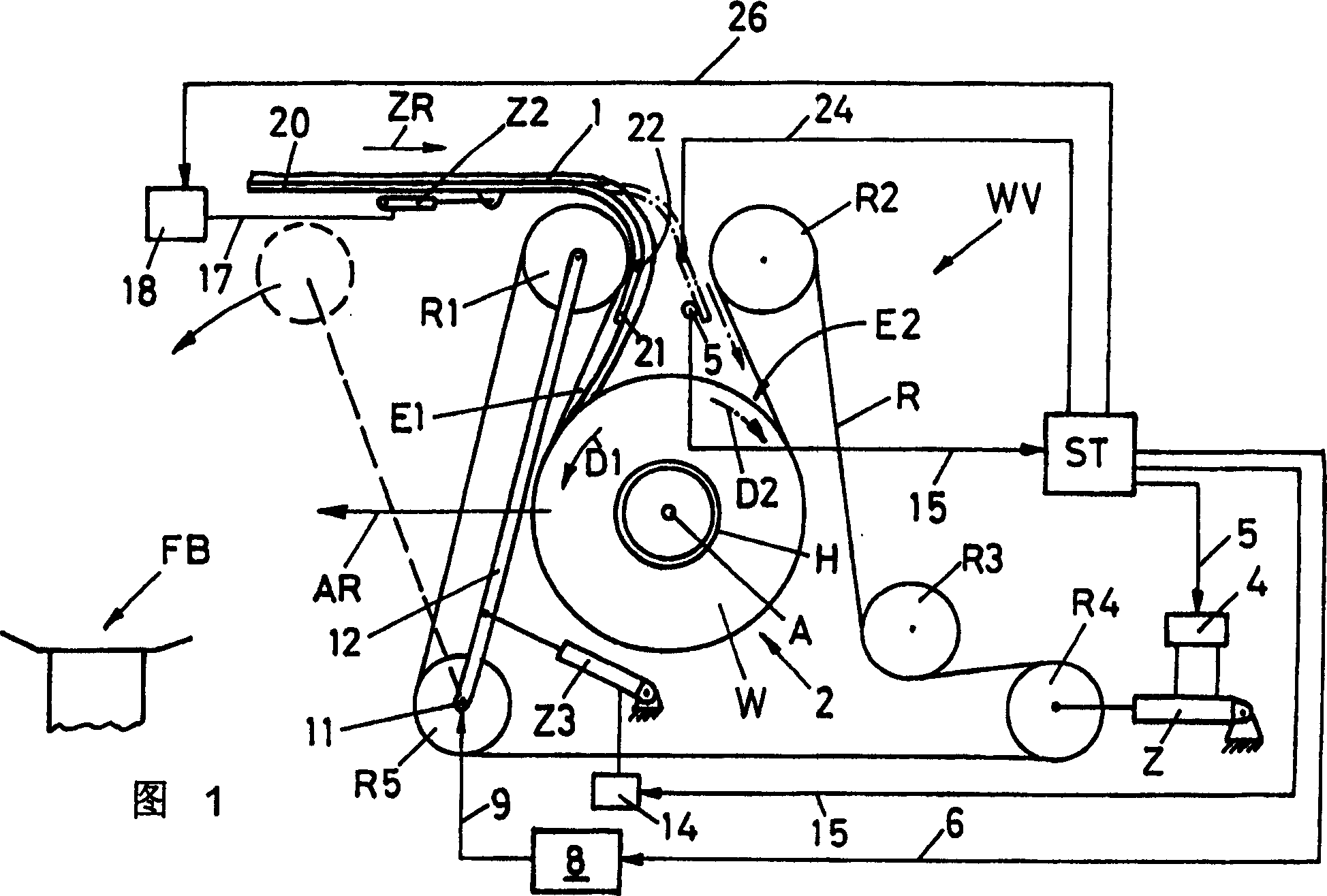 Apparatus for producing coiling cloth roll