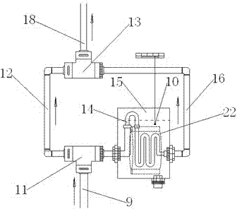 Indoor refrigerating device based on ground source heat pump