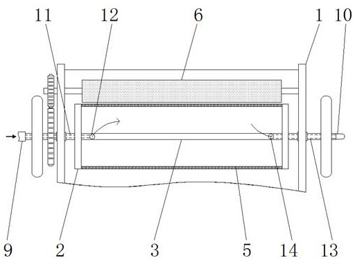 Surface flatness detection device for building inner wall body