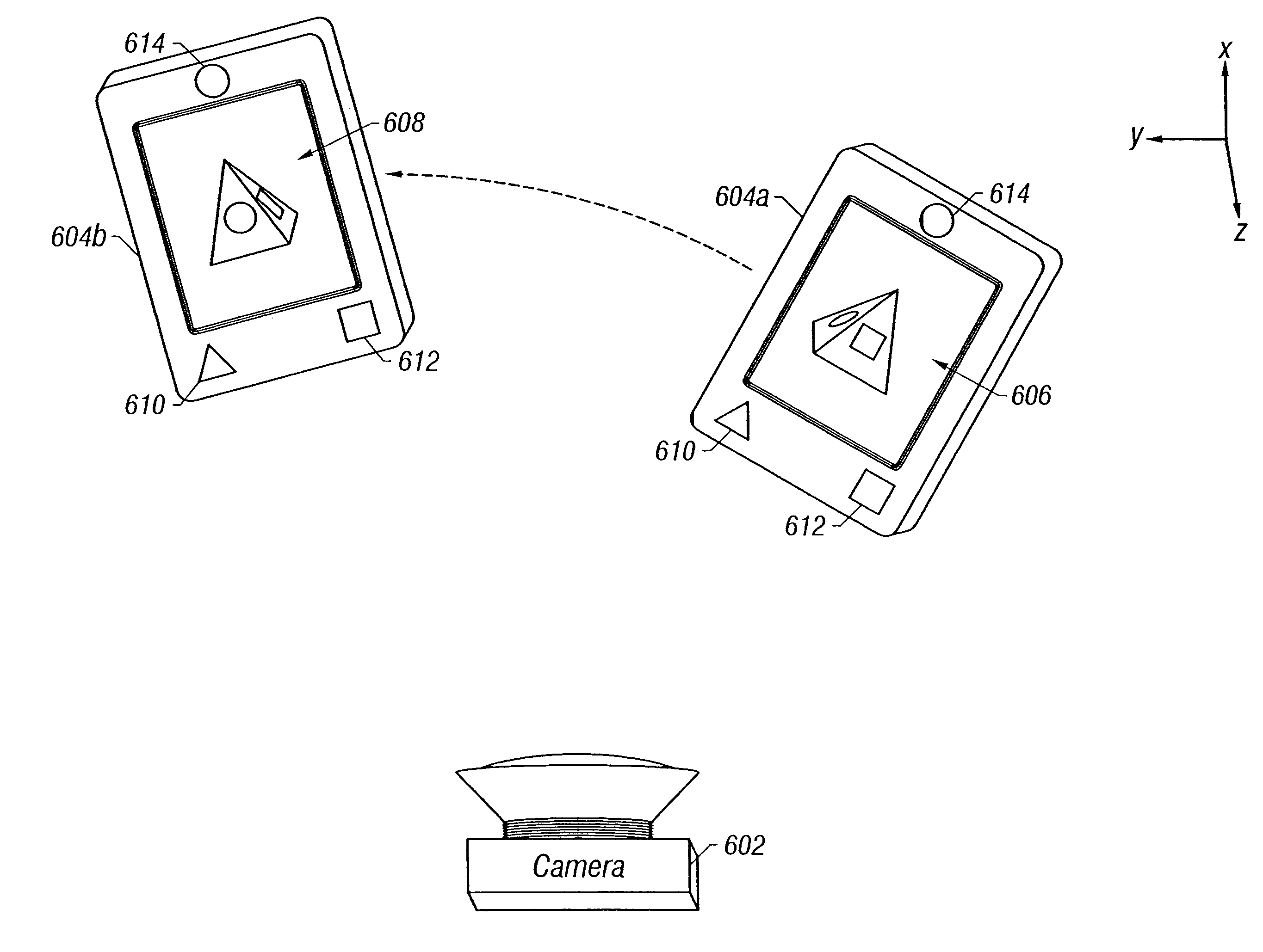 Intuitive mobile device interface to virtual spaces
