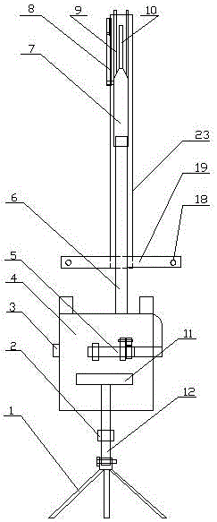 Device for cleaning branch obstacles for distribution network lines