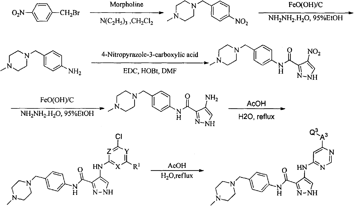 4-(aromatic heterocycle substituted) amino-1h-3-pyrazole carboxamide flt3 inhibitors and uses thereof