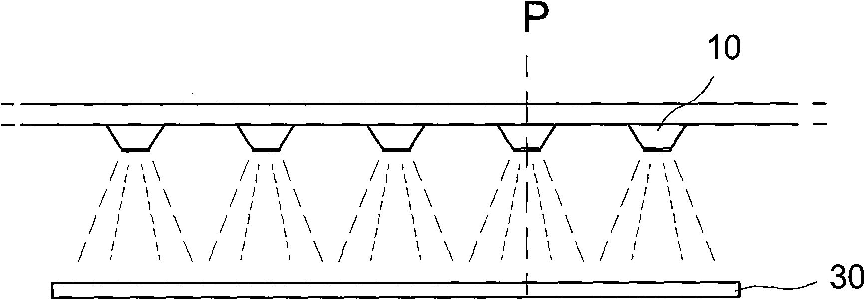 Processing device and processing system for flat-panel display glass