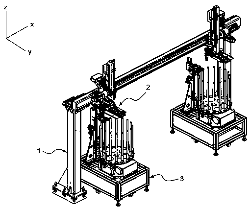 Loading and unloading mechanism for small-module bevel gears