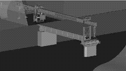 Tunnel portal beam erection simulated construction method through DJ180 bridge erection machine by using BIM (Building Information Modeling) technology
