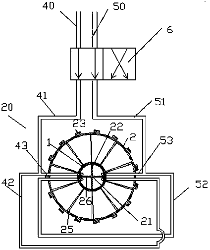 Water pumping device with sliding conical bearing and sliding sealing strip