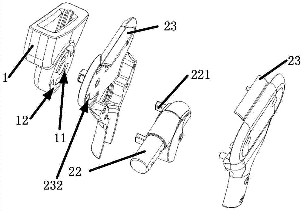 The locking mechanism of the stroller and the stroller