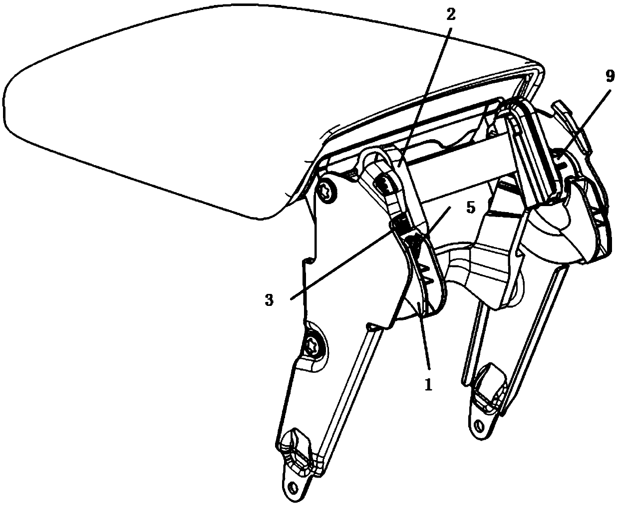 Sliding rotating shaft mechanism and armrest box armrest