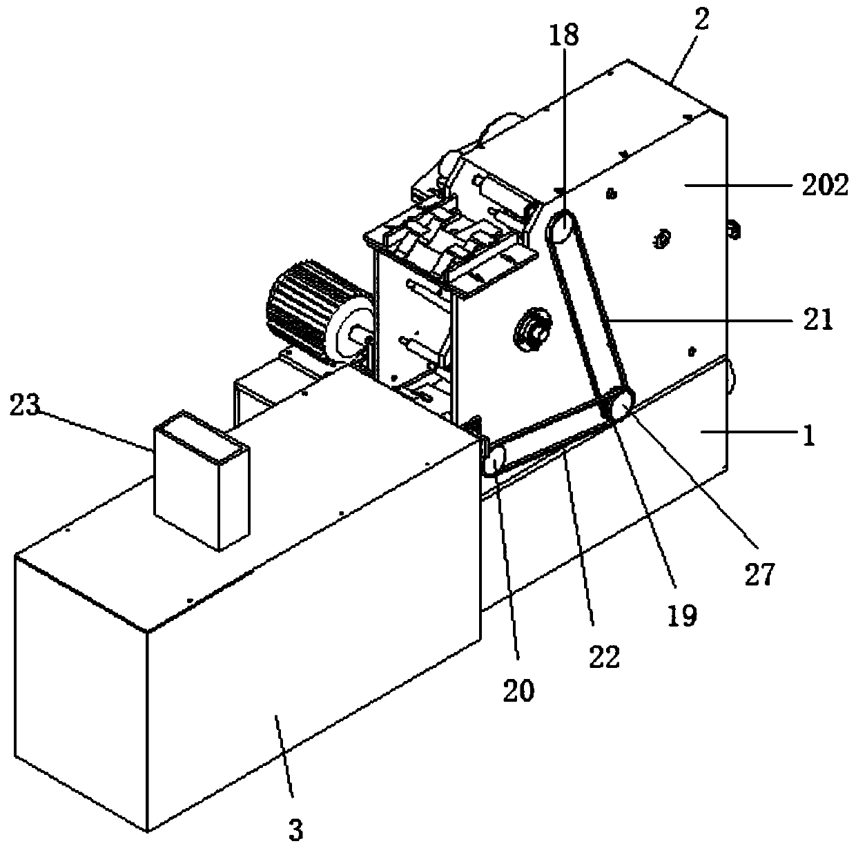 A polishing device and working method for sheet metal parts of new energy vehicles