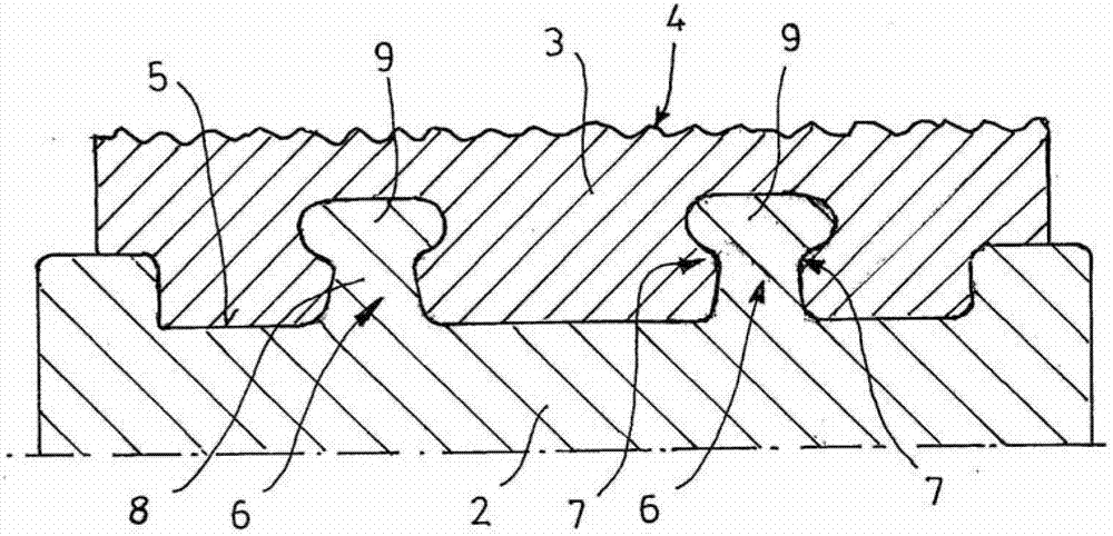 Method for the manufacture of composite components coated with tribological layers