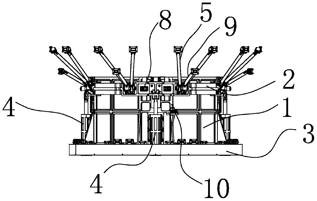 Extendable type tail apron mechanism