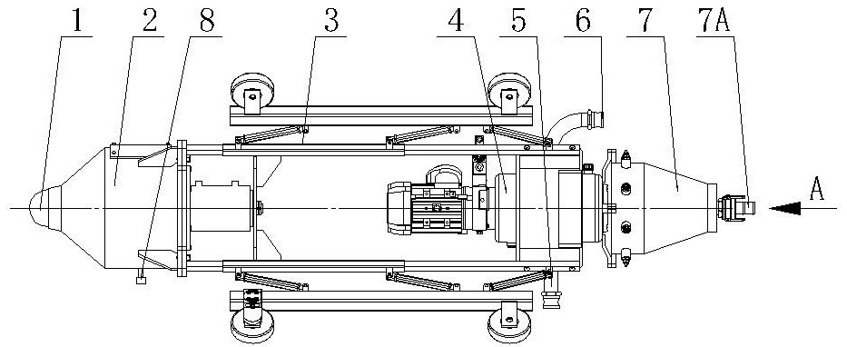 Robot facilitating pipeline operation and application of robot in underground drainage pipeline operation