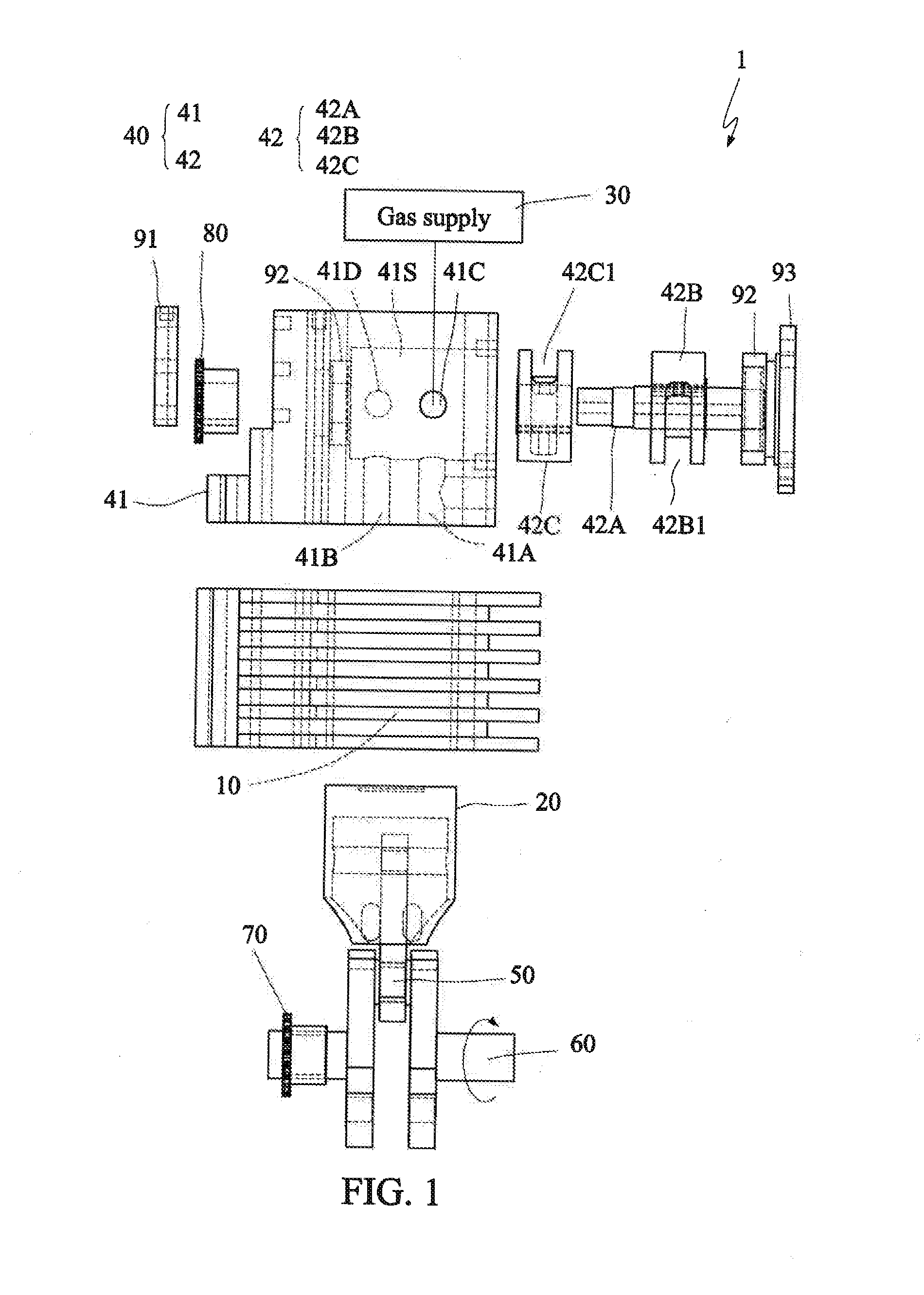 Air engine with rotatable intake-exhaust mechanism
