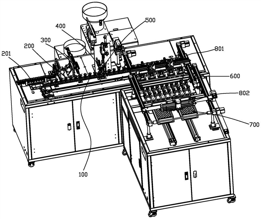 Production line of fire-fighting spray header