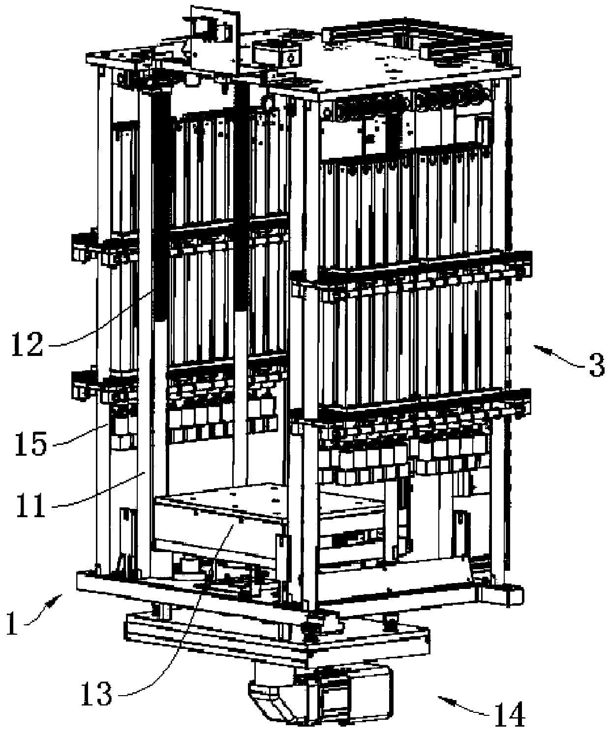 Vertical forming cabinet