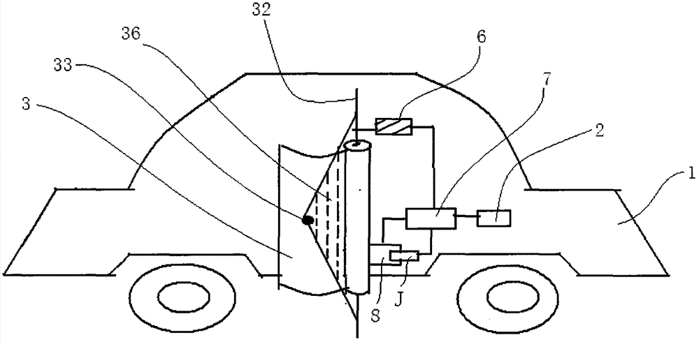 A car equipped with an auxiliary door opening and closing device