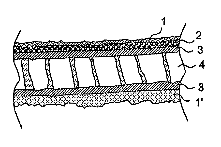 Sandwich composite component and production process therefor