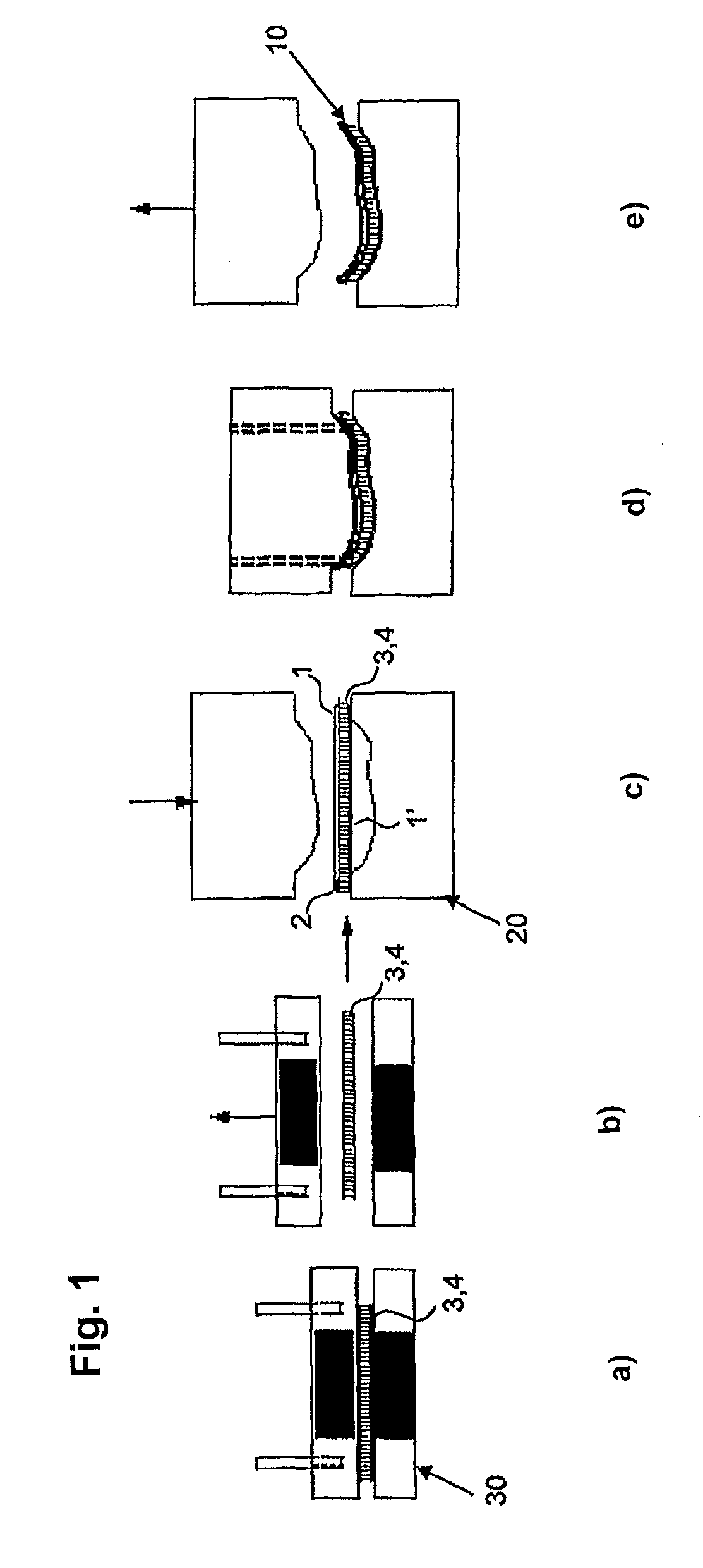 Sandwich composite component and production process therefor
