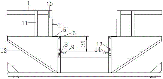 A fixed structure of the front air suspension of a two-stage stepping bus