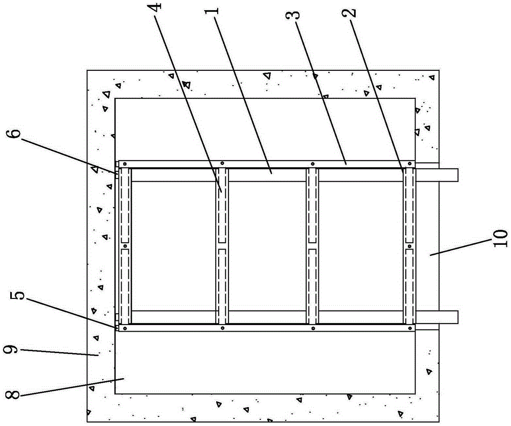 Device for anti-falling partition in elevator shaft