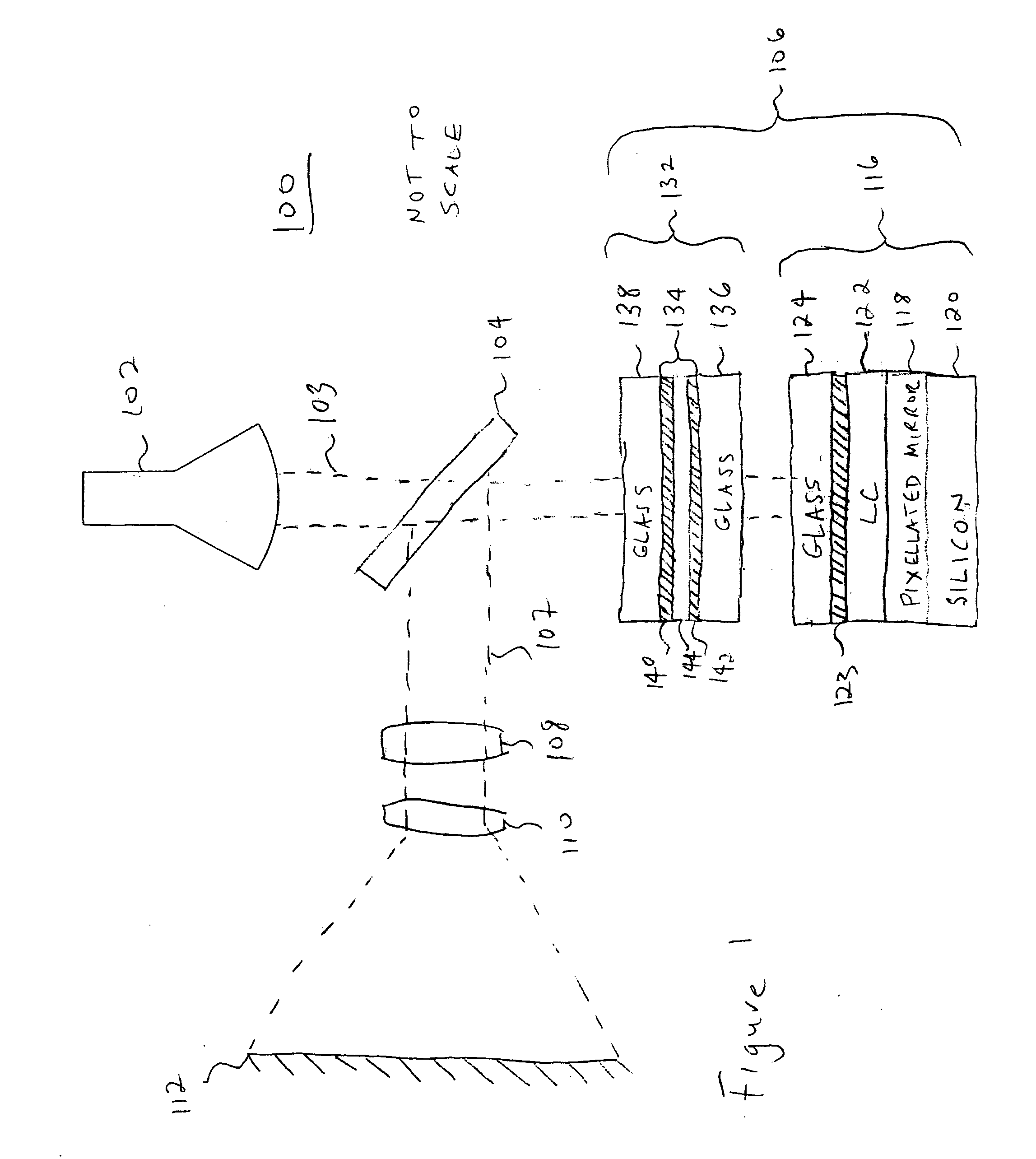 Liquid crystal on silicon (LCOS) microdisplay with retarder that reduces light beam polarization changes