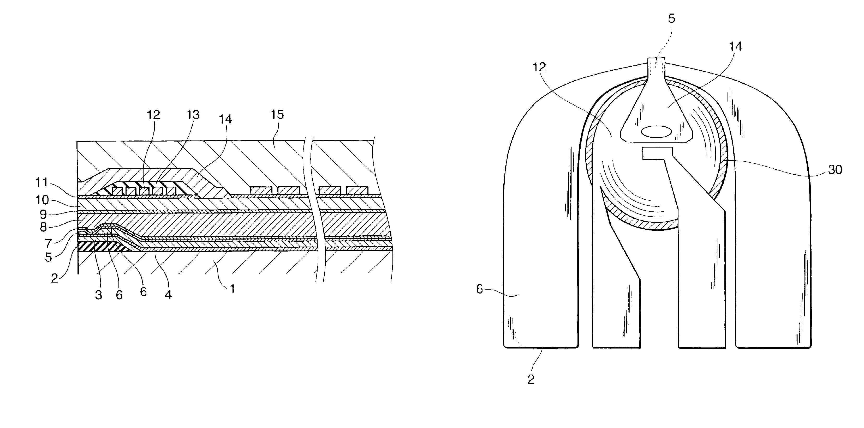 Recording/reproducing separated type head with heat radiating structure