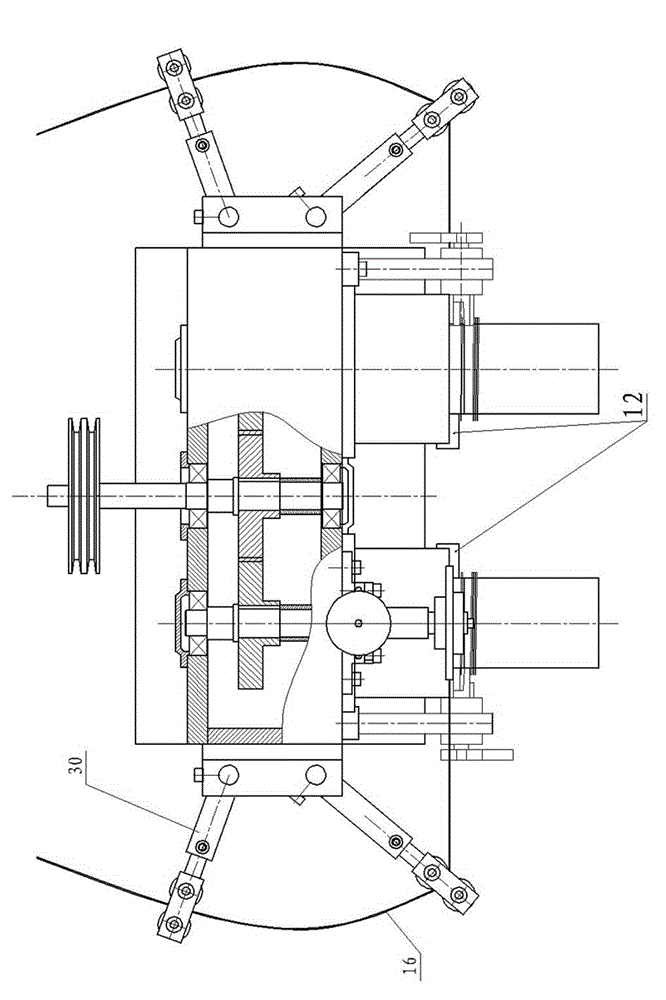Winding machine body for automobile generator stator core