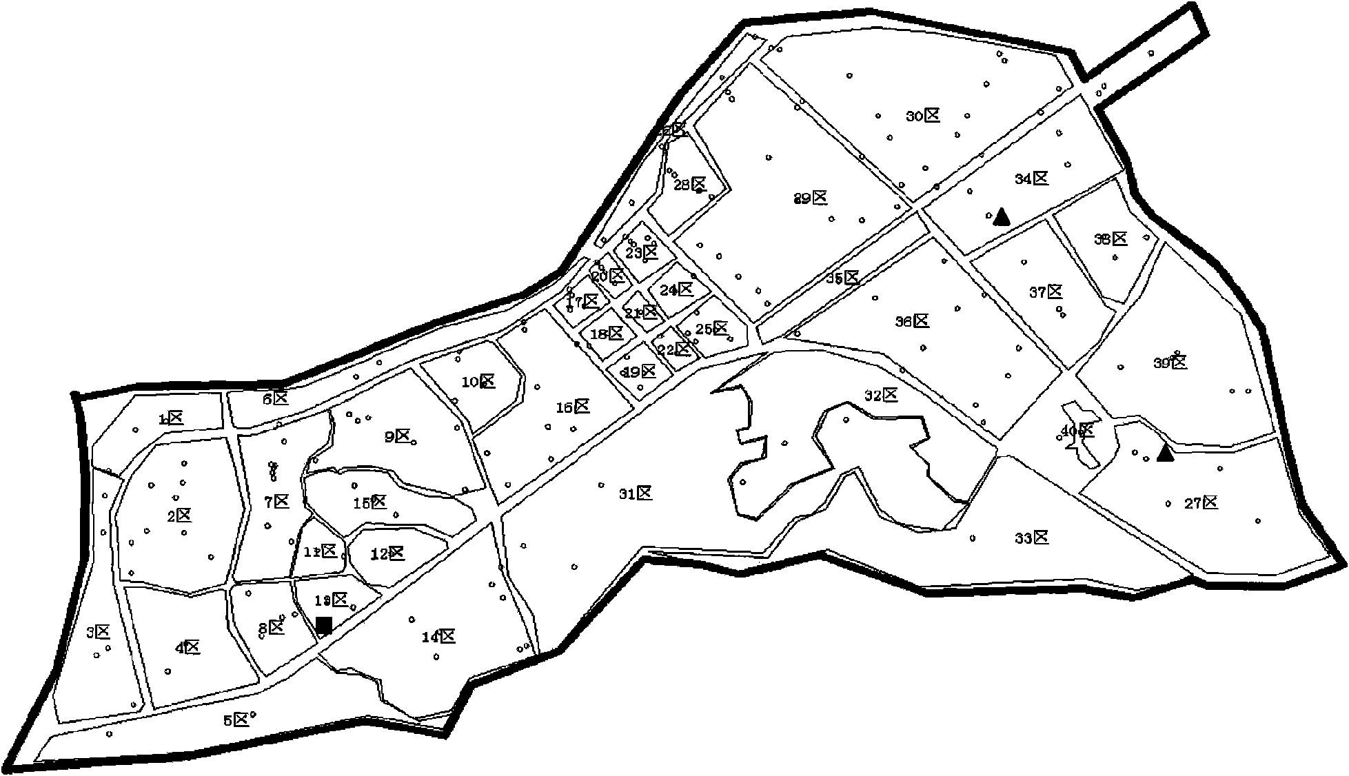 Fully automatic substation locating and sizing method considering geographic information