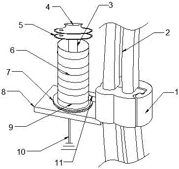 Conductor lightning protection device