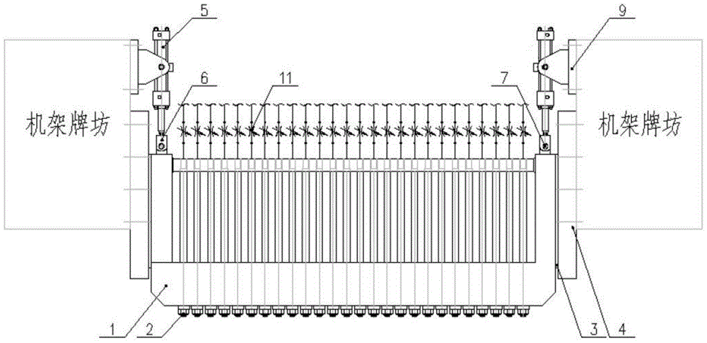 Roll cooling device and method