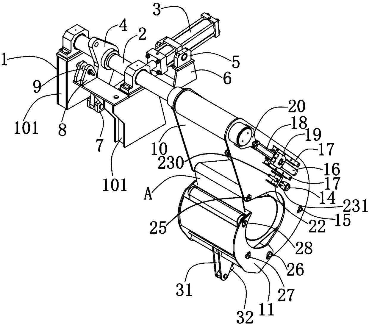 Vertical rolling assisting device