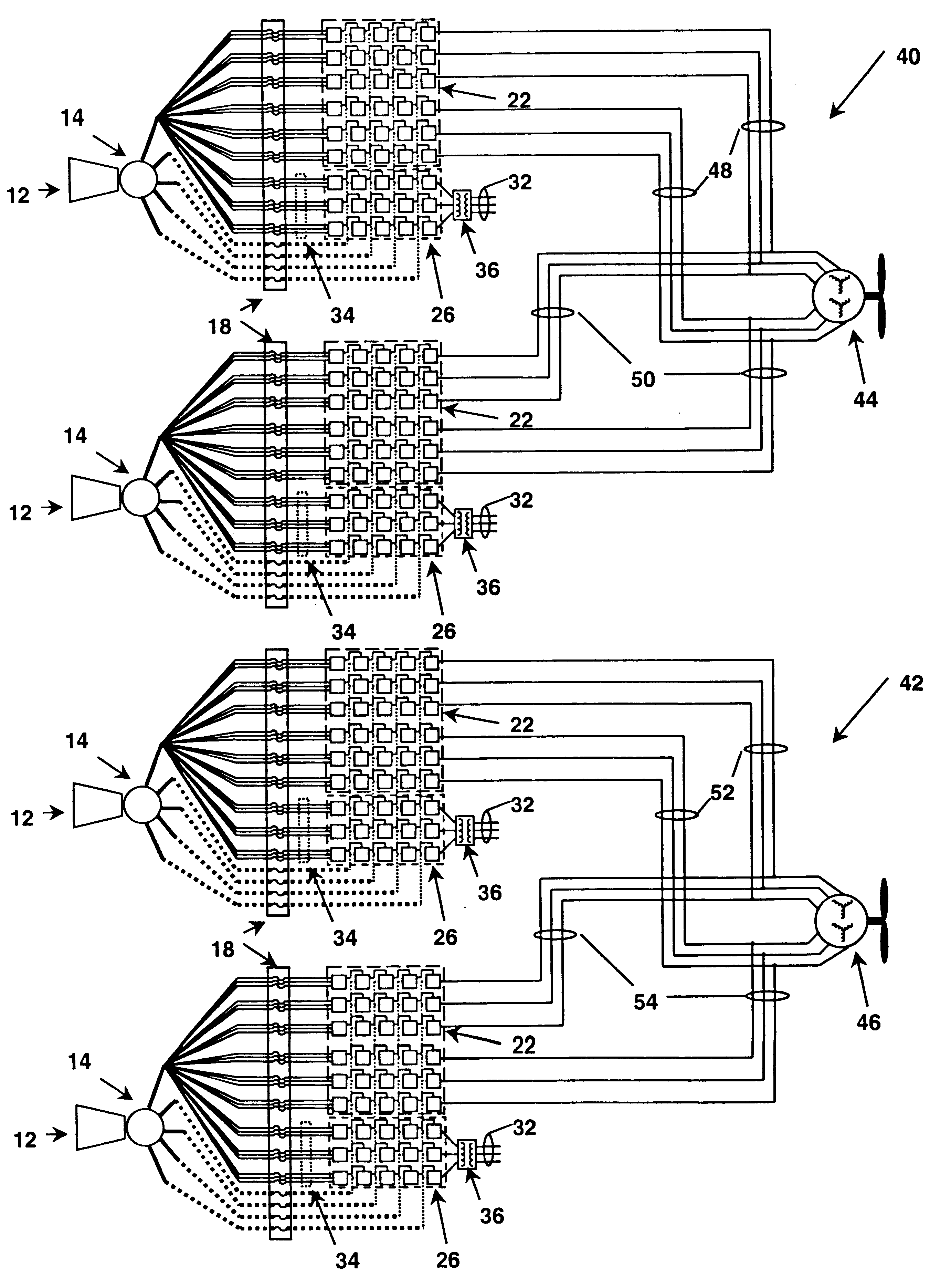 Integrated high frequency marine power distribution arrangement with transformerless high voltage variable speed drive
