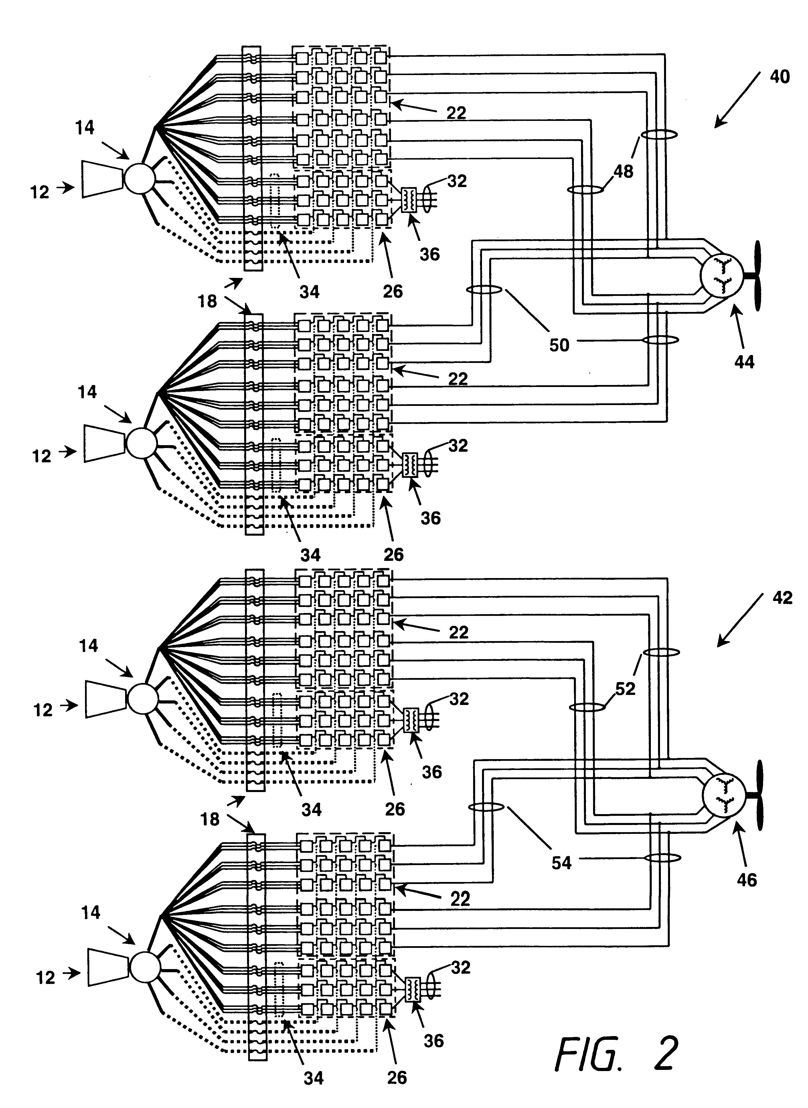 Integrated high frequency marine power distribution arrangement with transformerless high voltage variable speed drive
